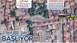 İzmit’in merkezinde o otobüs durağının yeri değiştirildi