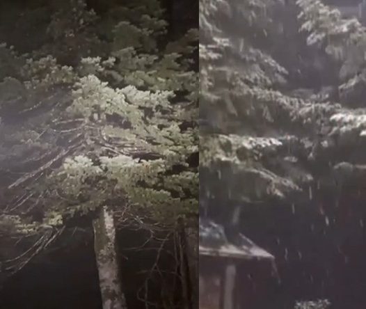 Kartepe’ye ilk kar düştü