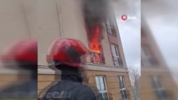 Başiskele’de korkutan yangın: İtfaiye eri mahsur kalan vatandaşı böyle kurtardı