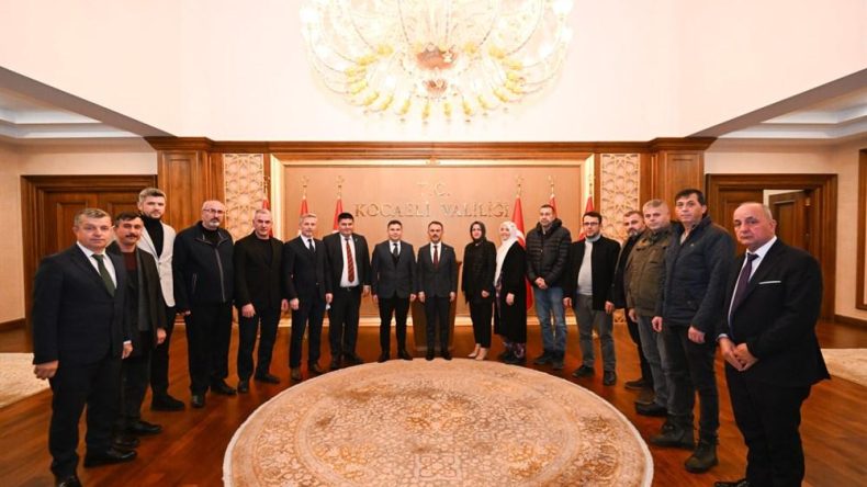 Kocaeli Manav Kültürü Dernekleri Federasyonu’ndan Vali Aktaş’a ziyaret