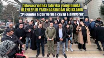 Dilovası’ndaki fabrika yangınında ölenlerin yakınlarından SGK önünde açıklama