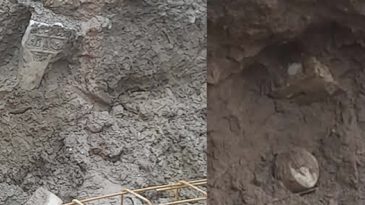 Cumhuriyet Parkı’ndaki metro inşaatı kazısında tarihi eserler çıktı