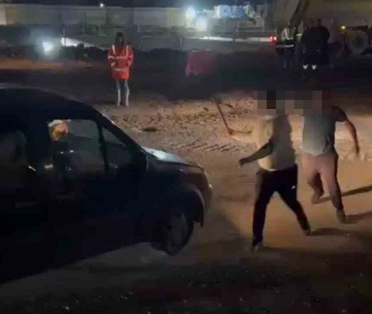 Öfkelenen sürücü ortalığı birbirine kattı