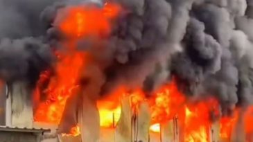 Şehir Hastanesi yangınında korkunç görüntüler