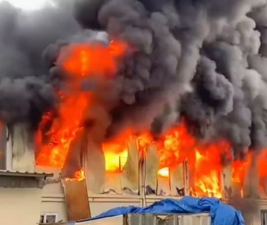 Şehir Hastanesi yangınında korkunç görüntüler