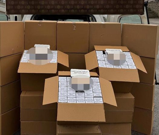 TEM Otoyolu’nda durdurulan araçta 300 bin adet makaron ele geçirildi