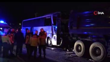 TEM otoyolunda feci kaza: 1 ölü, 27 yaralı