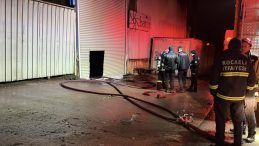 Kocaeli’de iş yerinde korkutan yangın