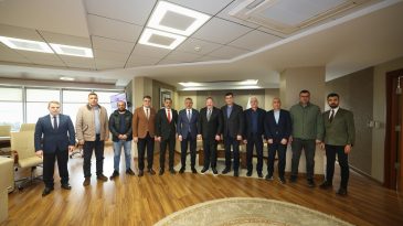 Başkan Büyükakın’a ziyaretçi akını