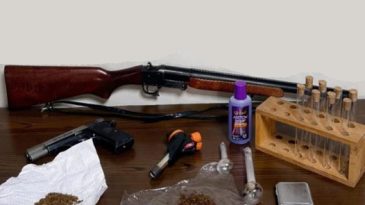 Çok sayıda suç kaydı bulunan şüphelinin evinden silah ve uyuşturucu çıktı