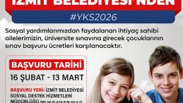 İzmit Belediyesinden üniversite adaylarına büyük destek