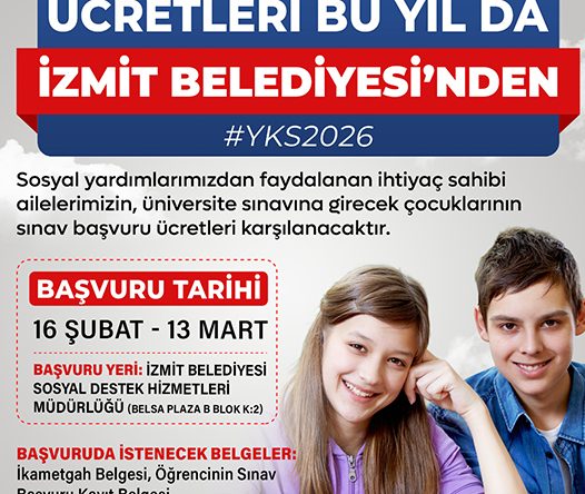 İzmit Belediyesinden üniversite adaylarına büyük destek