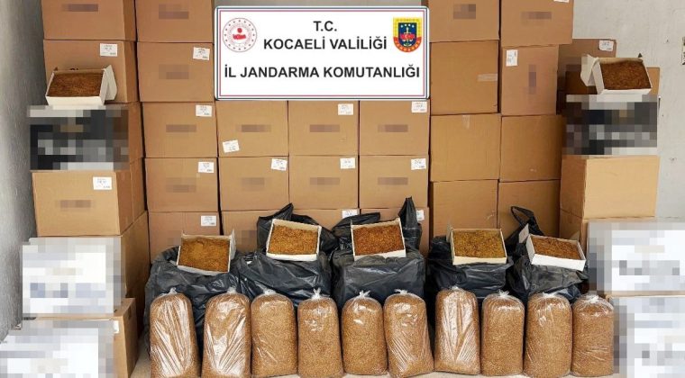 1 milyon TL değerinde bandrolsüz makaron ve kaçak tütün ele geçirildi