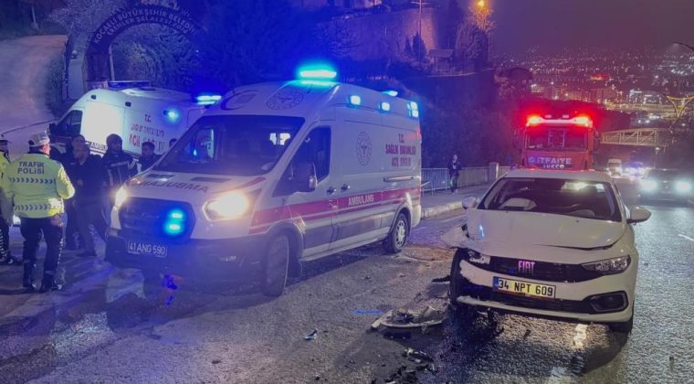 Takla atan otomobilde 2 yaralı var, diğer sürücü kaçtı