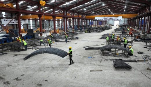 Körfezray Metro Projesi tünelleri için 6 bin 754 segment üretildi