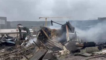 Ahırda çıkan yangında çok sayıda hayvan telef oldu