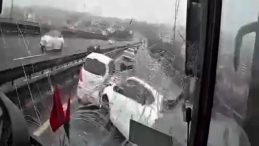 TEM otoyolu İzmit geçişinde kaza: 8 yaralı