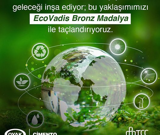 OYAK Çimento’dan küresel ölçekte önemli başarı: EcoVadis tarafından Bronz Madalya ile ödüllendirildi