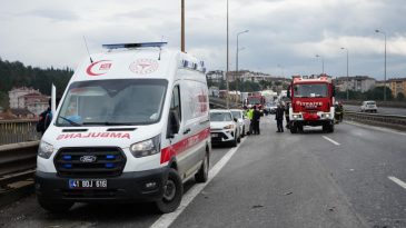 Kocaeli’de kaza: 7 araç birbirine girdi