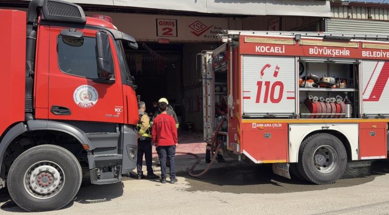 Kocaeli’de iş yerinde yangın