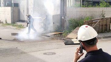 Trafo yangını paniğe neden oldu