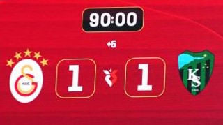 2. yarıdaki oyunla galip gelebilirdik; Galatasaray:1 – Kocaelispor:1
