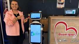 Fatma Başkan, servis robotu “Lili”yi tanıttı