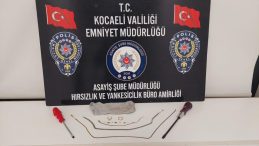 Evlerden hırsızlık yapan şüpheli kiralık araçla kaçarken yakalandı
