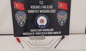 Evlerden hırsızlık yapan şüpheli kiralık araçla kaçarken yakalandı