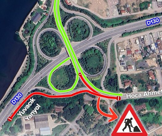 D-130 geçici olarak trafiğe kapatılacak