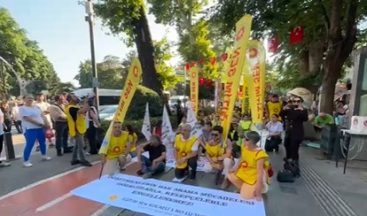 Eğitimciler eylem yaptı, yürüyüşe izin verilmedi