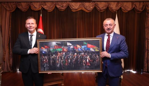 MHP’nin yeni İl Başkanı Enes Emengen’den Başkan Büyükakın’a ziyaret