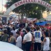 Festivalde kiraz kapmak için adeta yarıştılar