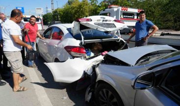 Kocaeli’de zincirleme kaza: 1’i çocuk 3 yaralı