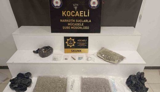 Kocaeli Polisinden uyuşturucu tacirlerine darbe: Kilolarca skunk ele geçirildi