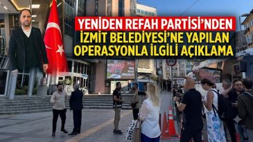 Yeniden Refah Partisi’nden İzmit Belediyesi açıklaması
