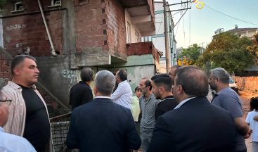 Dilovası Belediye Başkanı Ömeroğlu yangın mağduru aileyi yalnız bırakmadı