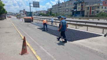 Körfez’de yollara yakın markaj: Fen İşleri ekipleri sahada