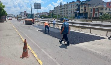 Körfez’de yollara yakın markaj: Fen İşleri ekipleri sahada