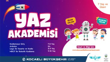Kocaeli Bilim Merkezi’nde Yaz Akademisi başlıyor!