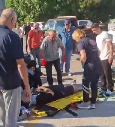 Yeni aldığı mobiletle kamyonete çarptı: 1 yaralı