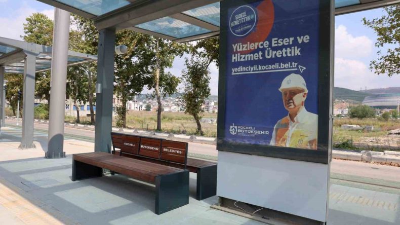 Tramvay duraklarına vatandaş için bu da yapılıyor