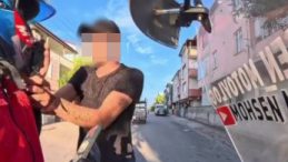 Kocaeli’de olay: Motokuryeye saldırdı