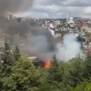 Kocaeli’de korkutan yangın: TEM Otoyolu kenarı alevlere teslim oldu
