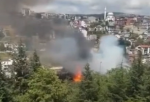 Kocaeli’de korkutan yangın: TEM Otoyolu kenarı alevlere teslim oldu