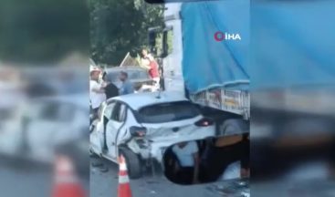 Kocaeli’nin iki ilçesinde 8 araç zincirleme kazaya karıştı