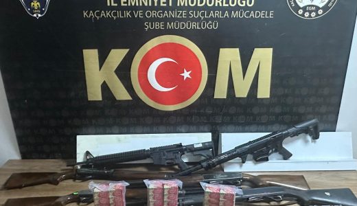 Komşuda silah kaçakçılığı operasyonu: 2 gözaltı