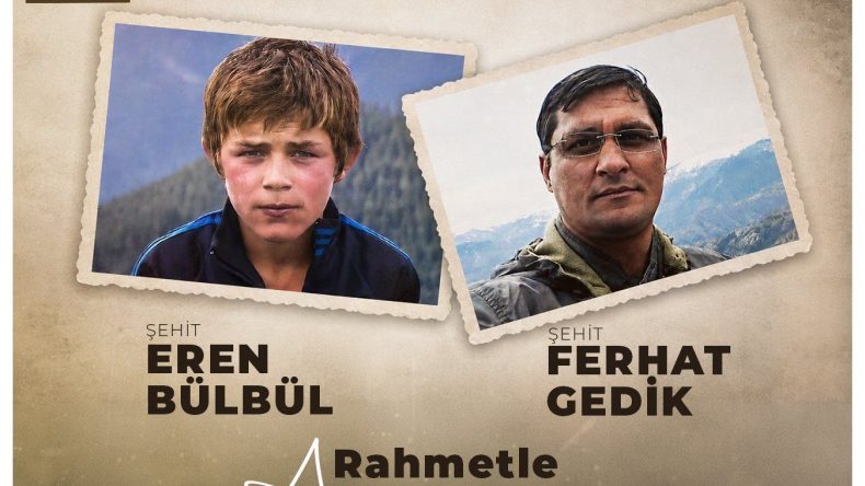 İçişleri Bakanlığı’ndan şehit Eren Bülbül ve Ferhat Gedik için duygusal anma mesajı