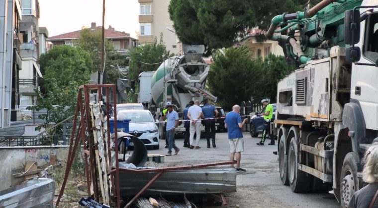 Beton mikserinin altında kalan kadın hayatını kaybetti