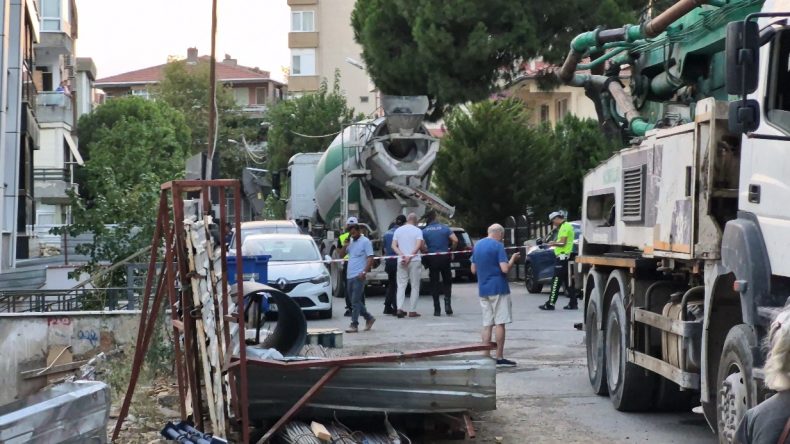 Beton mikserinin altında kalan kadın hayatını kaybetti